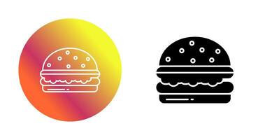 icono de vector de hamburguesa