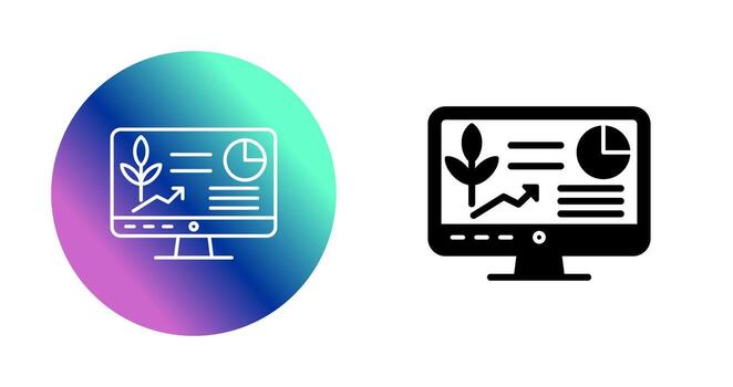 icono de vector de computadora