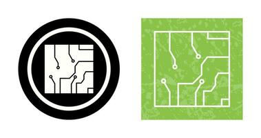 icono de vector de circuito eléctrico