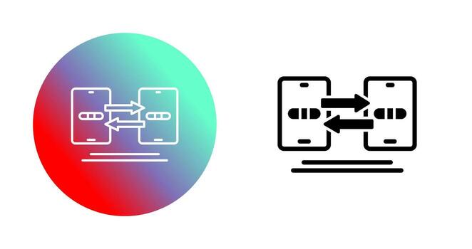 Data Synchronization Vector Icon