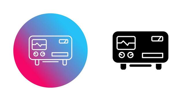 Oscillscope Vector Icon