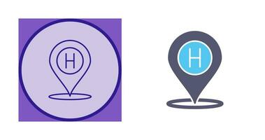 Hotel Location Vector Icon