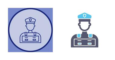 Police Man Vector Icon