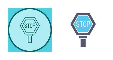 icono de vector de señal de stop