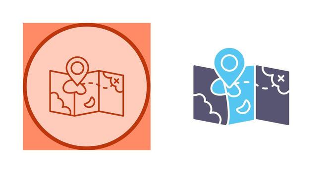 icono de vector de mapa