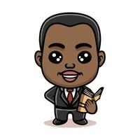 Martin Luther King cartoon character. vector