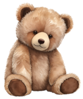 fofa Urso de pelúcia Urso ilustração. ai generativo png