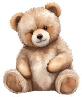 fofa Urso de pelúcia Urso ilustração. ai generativo png