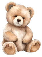 linda osito de peluche oso ilustración. ai generativo png