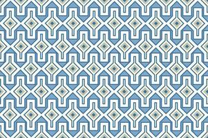 Abstract geometric retro seamless pattern. Mosaic design tile background. Geometric line ornament with stylish asian floral motif vector