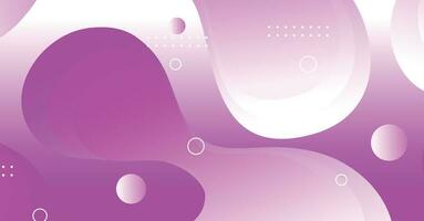 Abstract liquid wave background with purple and white gradient color background vector