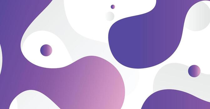 Abstract liquid wave background with purple and white gradient color background vector