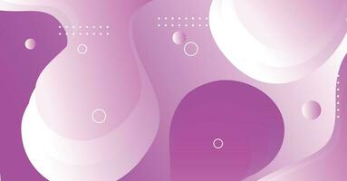 Abstract liquid wave background with purple and white gradient color background vector