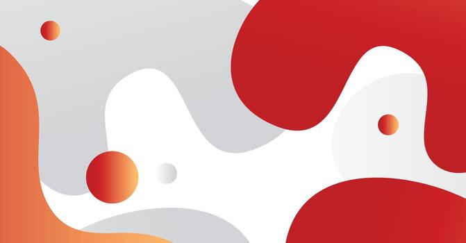 Abstract liquid wave background with orange and white gradient color background vector