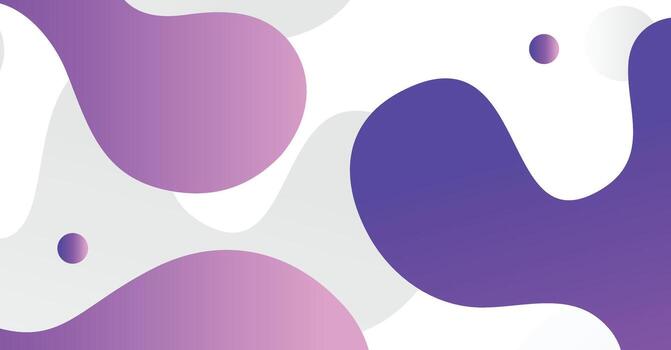 Abstract liquid wave background with purple and white gradient color background vector