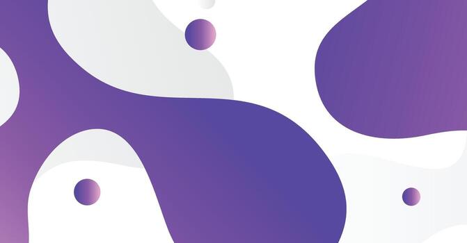 Abstract liquid wave background with purple and white gradient color background vector