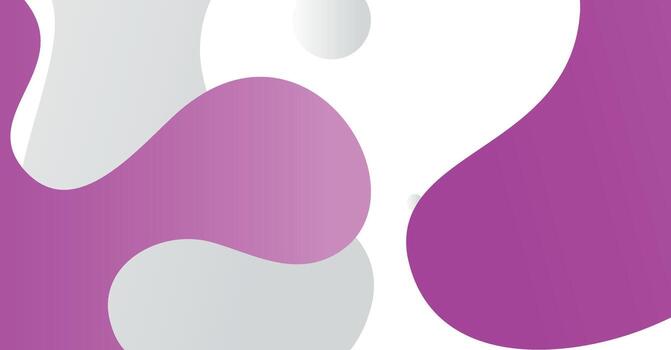 Abstract liquid wave background with purple and white gradient color background vector