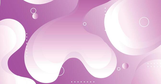 Abstract liquid wave background with purple and white gradient color background vector