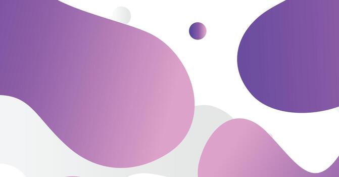 Abstract liquid wave background with purple and white gradient color background vector