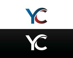 YC Abstract letter logo icon design modern vector template.