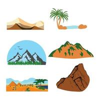 colección de montaña vector ilustración.
