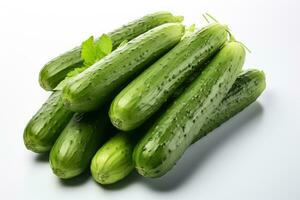 photos of cucumber in indoor photo studio AI Generated