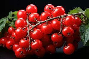 fotos de Cereza Tomates en interior foto estudio ai generado