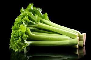 photos of celery in indoor photo studio AI Generated