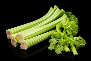 photos of celery in indoor photo studio AI Generated