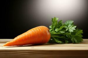 photos of carrot in kitchen table AI Generated