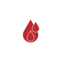 Human Blood logo template vector icon illustration design on white background.