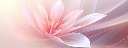 Close-up macro photo of a pink lotus in bloom. AI Generative