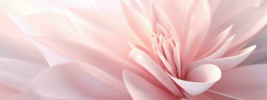 Close-up macro photo of a pink lotus in bloom. AI Generative