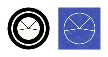 icono de vector de análisis de gráfico circular