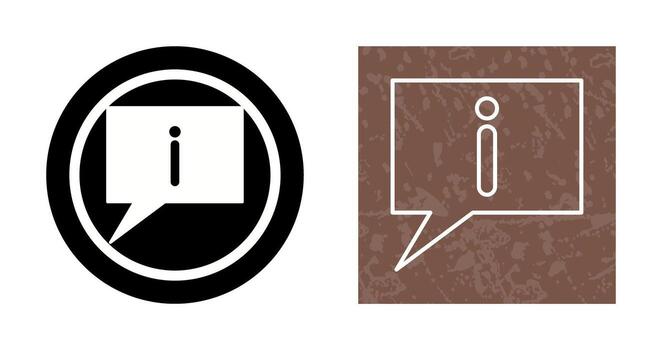 icono de vector de información