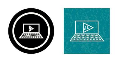 Unique Play Music Vector Icon