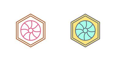 Unique Hexagonal Diaphram Vector Icon