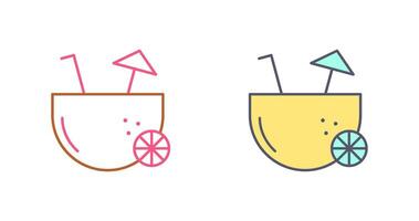 Coconut Drink Vector Icon