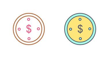 Dollar Coin Vector Icon