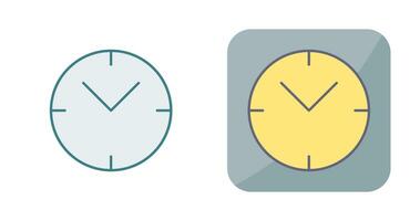 Unique Clock Vector Icon