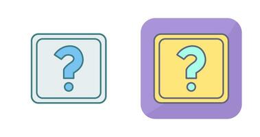 Unique Question Mark Vector Icon