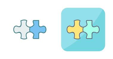 Unique Puzzle Piece Vector Icon