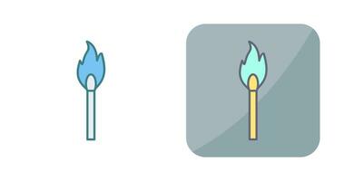 Unique Lit Matchstick Vector Icon