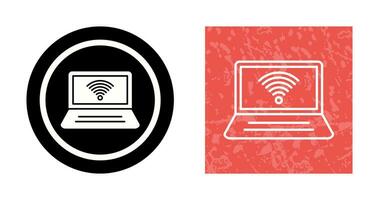 Connected Laptop Vector Icon