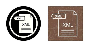 icono de vector xml