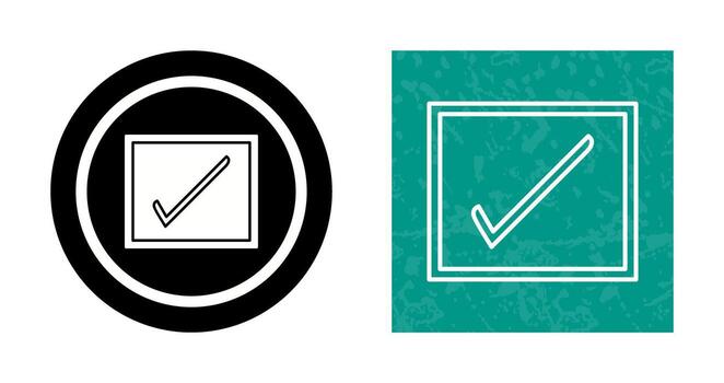 icono de vector de casilla de verificación