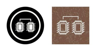 Processors Connected Vector Icon