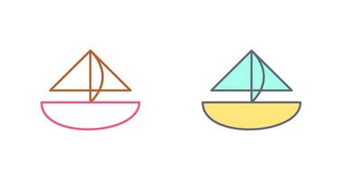 Small Yacht Vector Icon