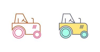 icono de vector de tractor