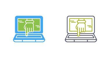 Computer Hacking Vector Icon